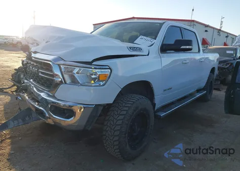 2022 Ram 1500 Big Horn 4X4 6'4 Box из США, поврежденный, VIN 1C6SRFMT2NN161036